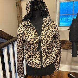 NWT leopard windbreaker